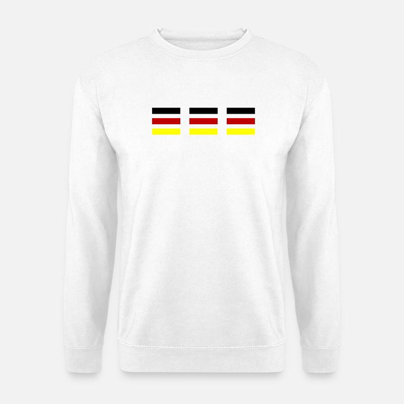 Fahne Deutschland - Unisex Pullover - Weiß