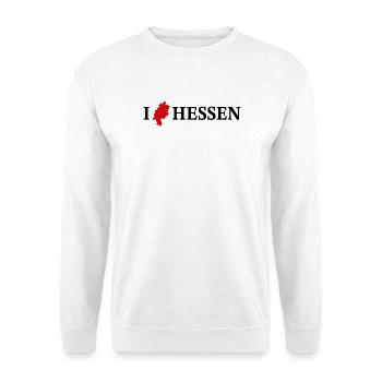 I love Hessen Bundesland Deutschland - Unisex Pullover - Weiß - Vorne