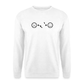 Wassersport Geschenkidee für eine Wassersportlerin - Unisex Pullover - Weiß - Vorne - Alina (178cm) & Michal (187cm)
