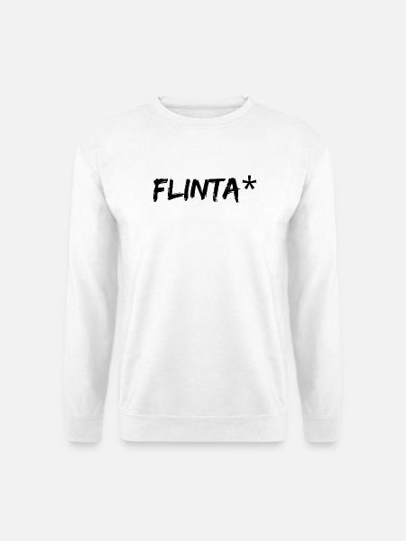FLINTA QUEER FEMINISTISCHES STATEMENT TOLERANZ - Unisex Pullover - Weiß