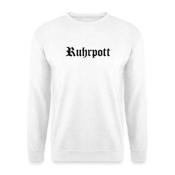 Lettrage Ruhrpott - Sweat-shirt Unisexe - blanc - Devant