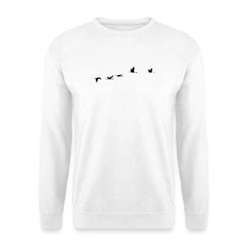 Oiseaux migrateurs Oiseaux - Sweat-shirt Unisexe - blanc - Devant