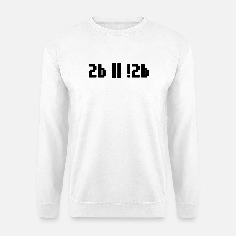 2b ou pas 2b – Programmeur de Shakespeare Hamlet - Sweat-shirt Unisexe - blanc