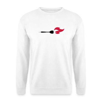 dart dartpfeil - Unisex Pullover - Weiß - Vorne
