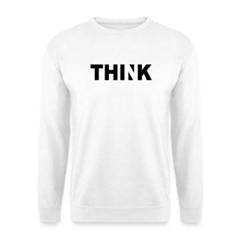 THINK - Unisex Pullover - Weiß - Vorne