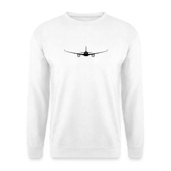 Flugzeug - Unisex Pullover - Weiß - Vorne