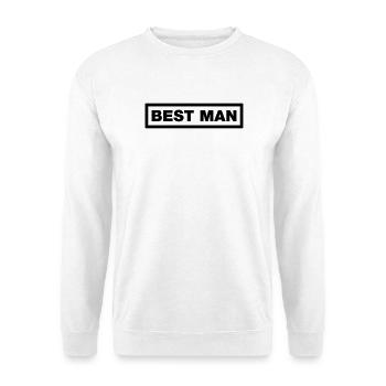 Best Man Element Top (Bachelor Party MC Rocker Cowl Design) - Sweat-shirt Unisexe - blanc - Devant