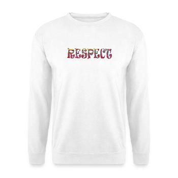 Respect, Anglais - Sweat-shirt Unisexe - blanc - Devant