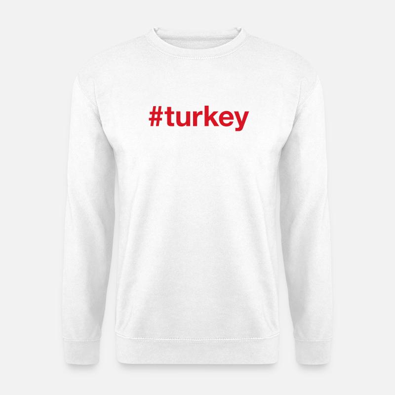 TURKEY Red - Unisex Pullover - Weiß