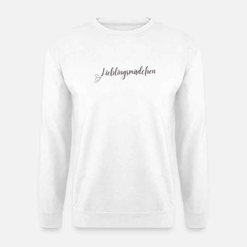 Lieblingsmädchen Schriftzug  - Unisex Pullover - Weiß