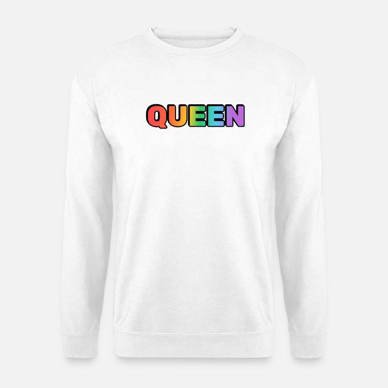 QUEEN RAINBOW  - Unisex Sweatshirt - white