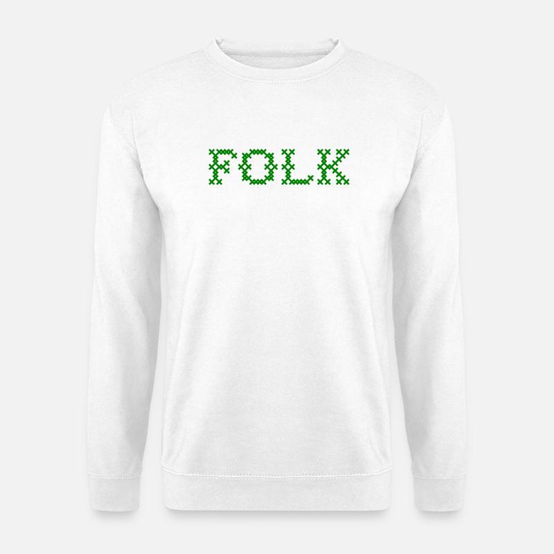 Folk Folklore - Unisex Pullover - Weiß