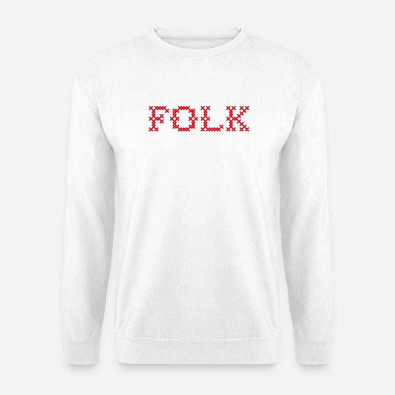 Folk Folklore - Unisex Pullover - Weiß