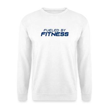 Fueled by Fitness - Sport - Gym - Athletics - Unisex Pullover - Weiß - Vorne