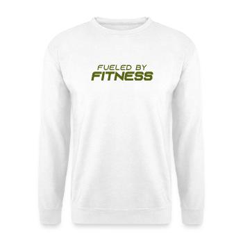 Fueled by Fitness - Sport - Gym - Athletics - Unisex Pullover - Weiß - Vorne