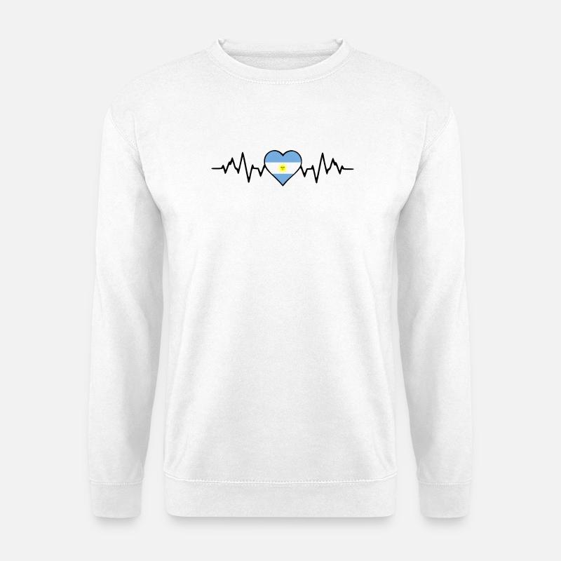 Argentinien Herzschlag - Unisex Pullover - Weiß