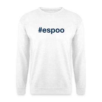 Espoo Suomi Finland Hashtag - Unisex Pullover - Weiß - Vorne