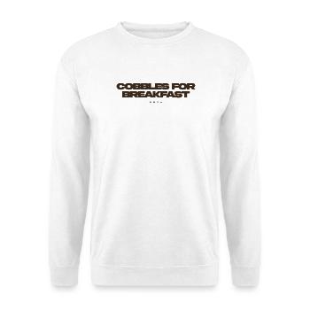 des pavés pour le petit-déjeuner - Sweat-shirt Unisexe - blanc - Devant