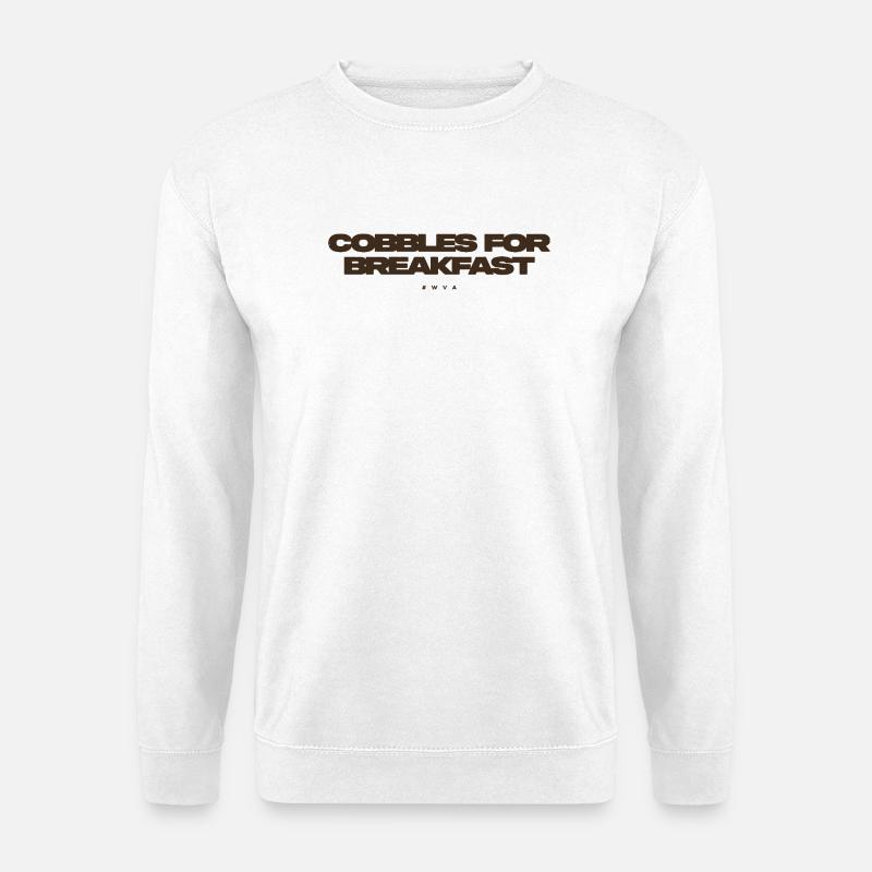 cobbles for breakfast - Unisex Sweatshirt - white
