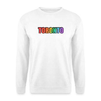 Toronto LGBTQ Rainbow - Unisex Sweatshirt - white - Front