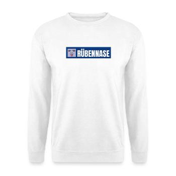 Nez de navet | Conception de déclaration amusante - Sweat-shirt Unisexe - blanc - Devant