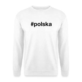 POLSKA Hashtag - POLEN - POLAND - Unisex Pullover - Weiß - Vorne