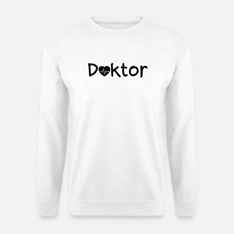 Doktor Arzt Liebe Medizin Spruch Geschenk - Unisex Pullover - Weiß