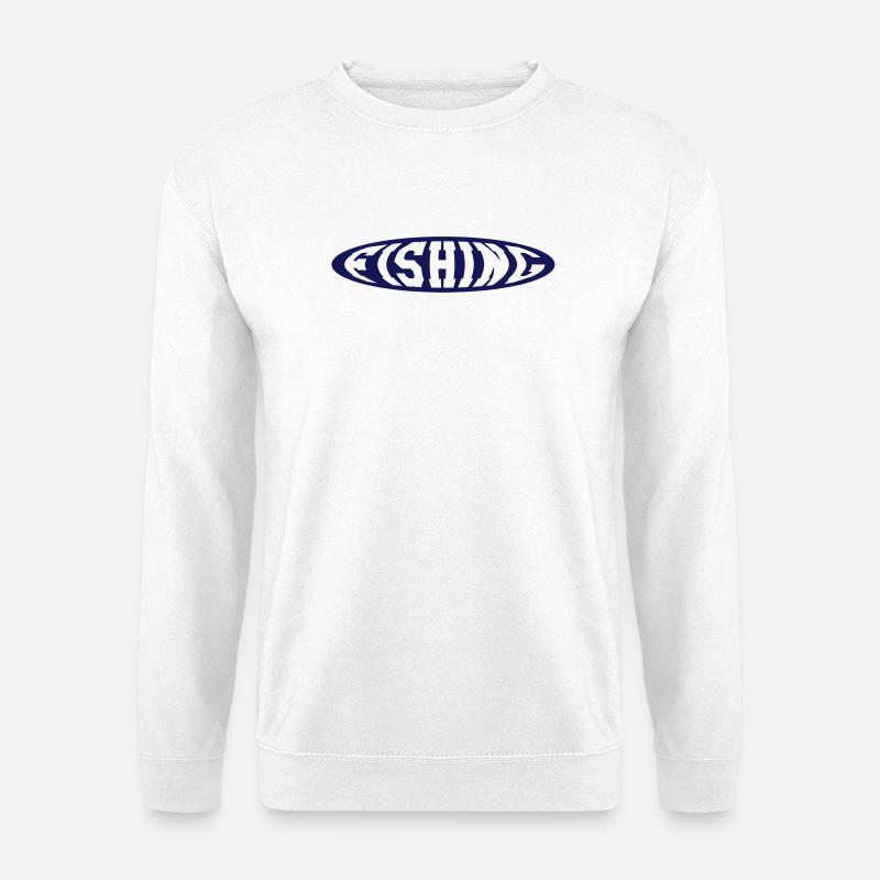 Fishing - Unisex Pullover - Weiß