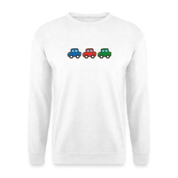 Trois voitures - Sweat-shirt Unisexe - blanc - Devant