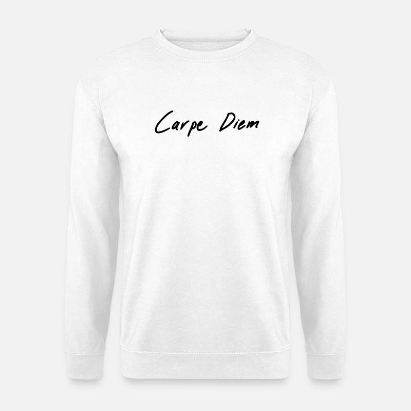 carpe diem - Unisex Pullover - Weiß