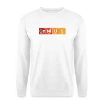 Periodensystem Genius - Unisex Pullover - Weiß - Vorne