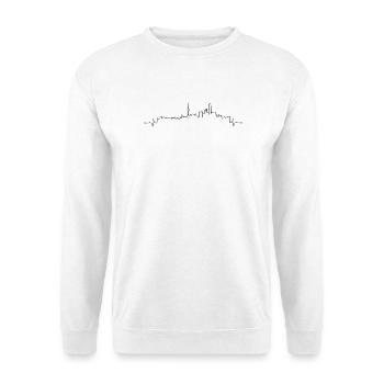 Herzschlag Shanghai - Unisex Pullover - Weiß - Vorne