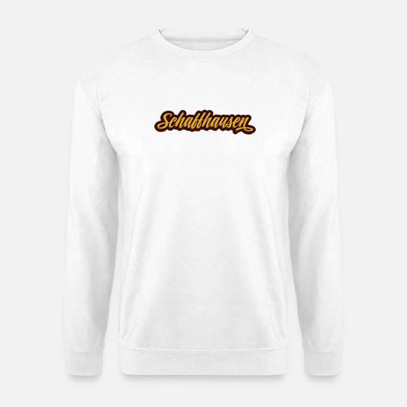 Schaffhausen Schriftzug-Logo - Unisex Pullover - Weiß