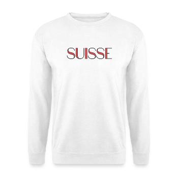 SCHWEIZ. LAND. GENF. HUMOR. FLAGGE. GENF - Unisex Pullover - Weiß - Vorne