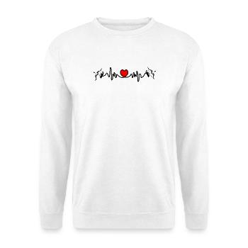 Fréquence cardiaque cardio Sagittaire Sagittaire - Sweat-shirt Unisexe - blanc - Devant
