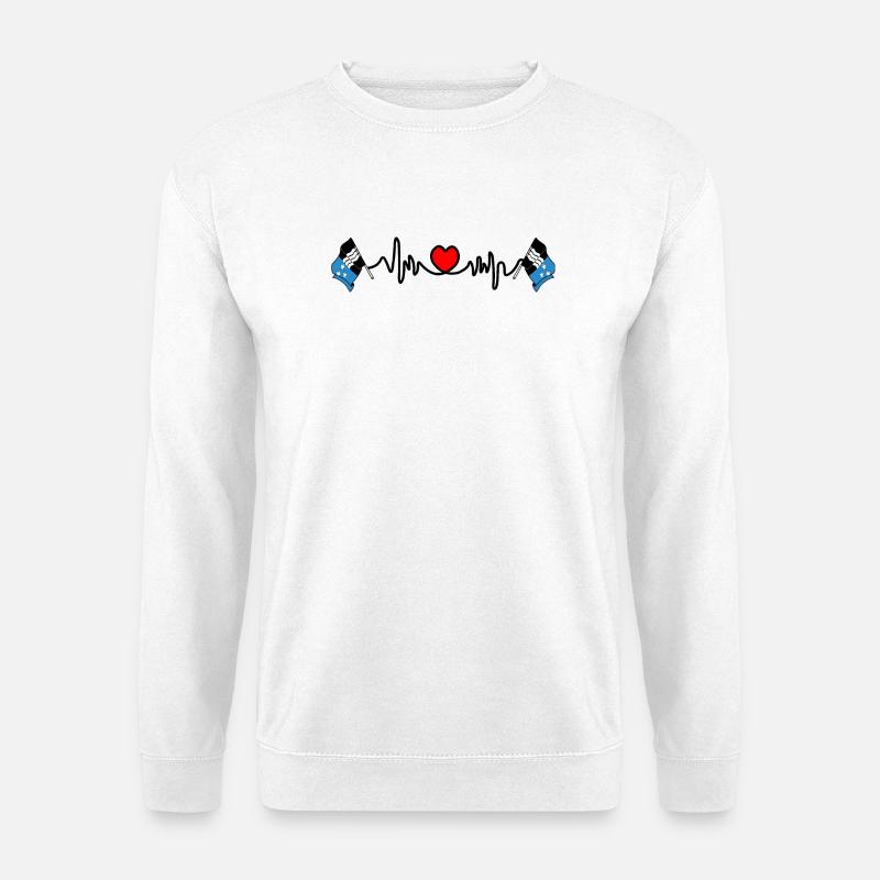 Herzfrequenz-Cardio für den Aargau Schweiz - Unisex Pullover - Weiß