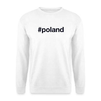 POLAND Hashtag Polen - Unisex Sweatshirt - white - Front