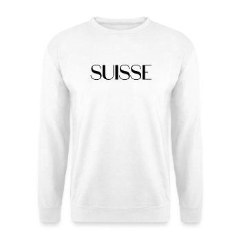 SCHWEIZ. HUMOR. LAND. FLAGGE. GENF. LAUSANNE - Unisex Pullover - Weiß - Vorne