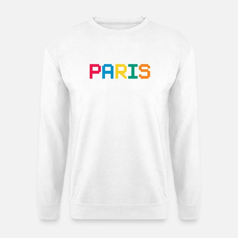 PARIS Pixel - Unisex Sweatshirt - white