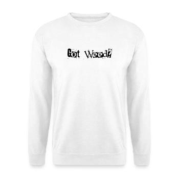 Got Weed Black by Falsches Design - Unisex Pullover - Weiß - Vorne