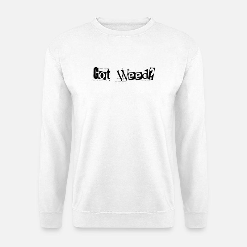 Got Weed Black by Falsches Design - Unisex Pullover - Weiß