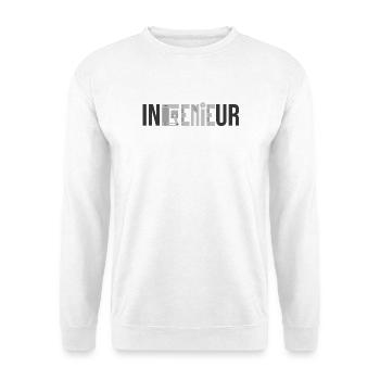 Ingénieur GÉNIE - Génie mécanique drôle - Sweat-shirt Unisexe - blanc - Devant