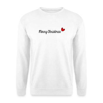 WEIHNACHTEN. FROHE WEIHNACHTEN. FROHE WEIHNACHTEN. WEIHNACHTSMANN - Unisex Pullover - Weiß - Vorne
