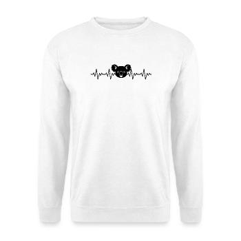 Koala EKG Herzschlag - Unisex Pullover - Weiß - Vorne