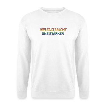 La diversité nous rend plus forts - Sweat-shirt Unisexe - blanc - Devant