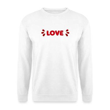Love Red Bubbles - Unisex Sweatshirt - white - Front