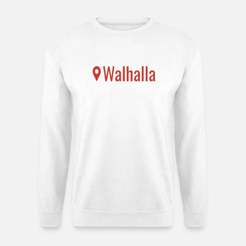 Wikinger Standort Walhalla  - Unisex Pullover - Weiß