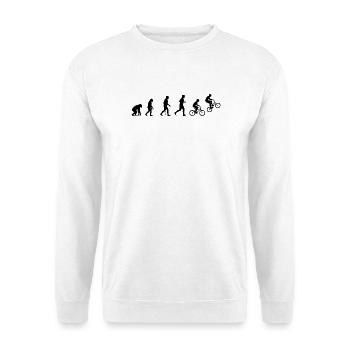 BMX Cyclist Motif for Boys & Men Women - Unisex Sweatshirt - white - Front