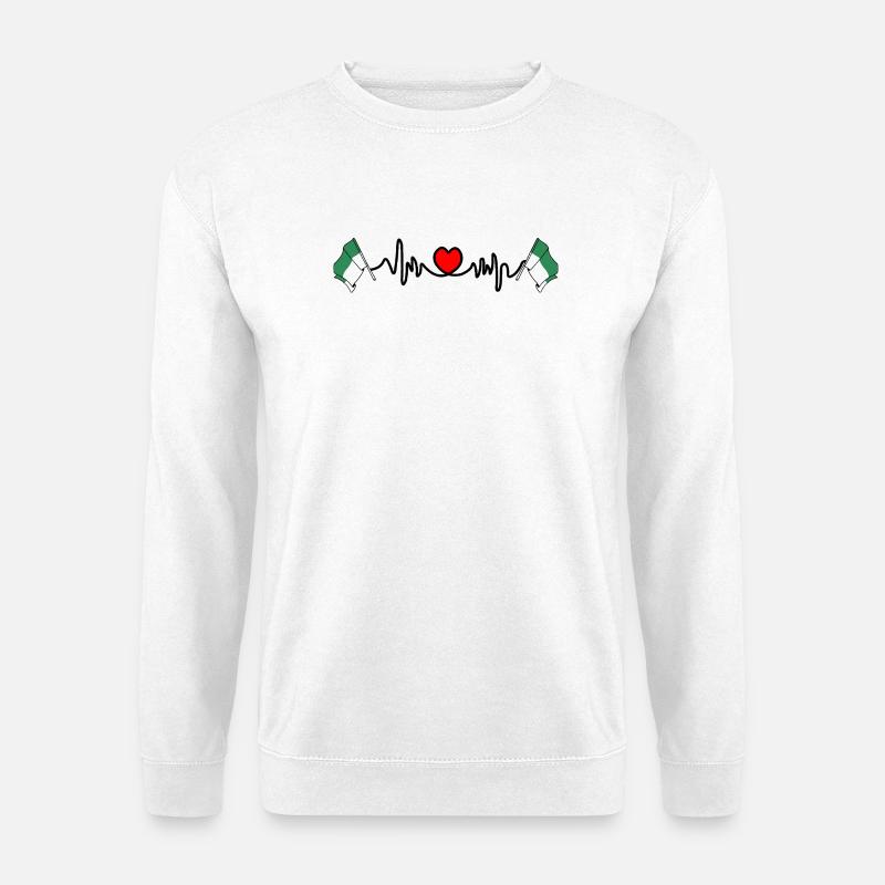 Vlieland Herzschlag – Inselstolz - Unisex Pullover - Weiß