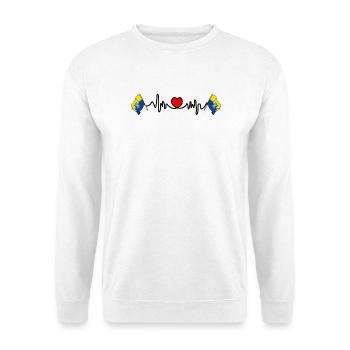 Herzschlag Zandvoort - Unisex Pullover - Weiß - Vorne